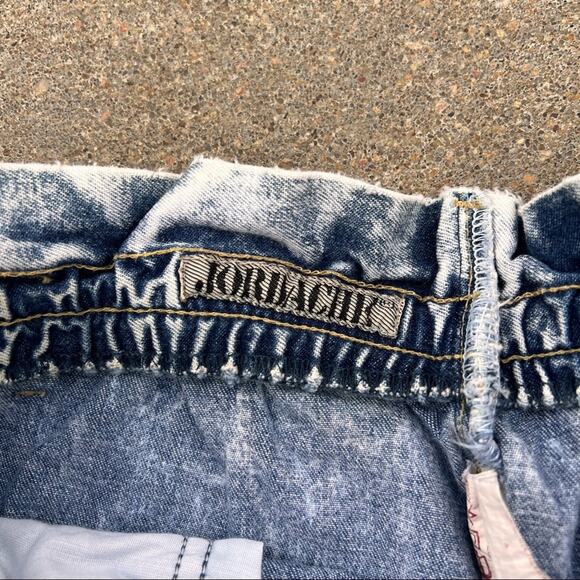 Vintage Jordache high rise acid Wash elastic waist lounge shorts - Picture 3 of 4